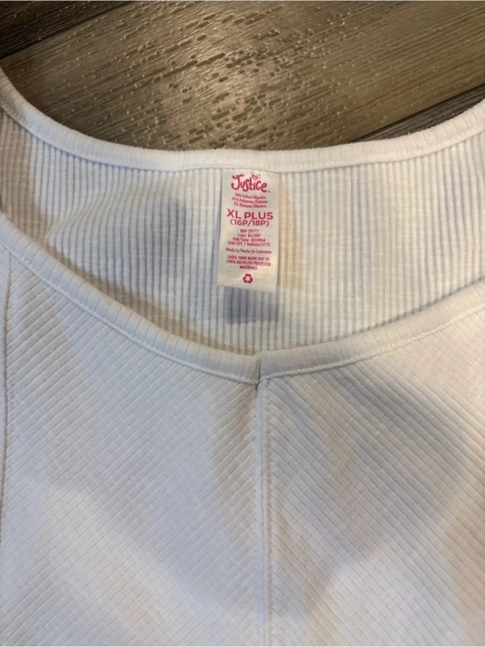 3 NWOT Justice Girls Ribbed Tank Tops - Pink, Blue & White